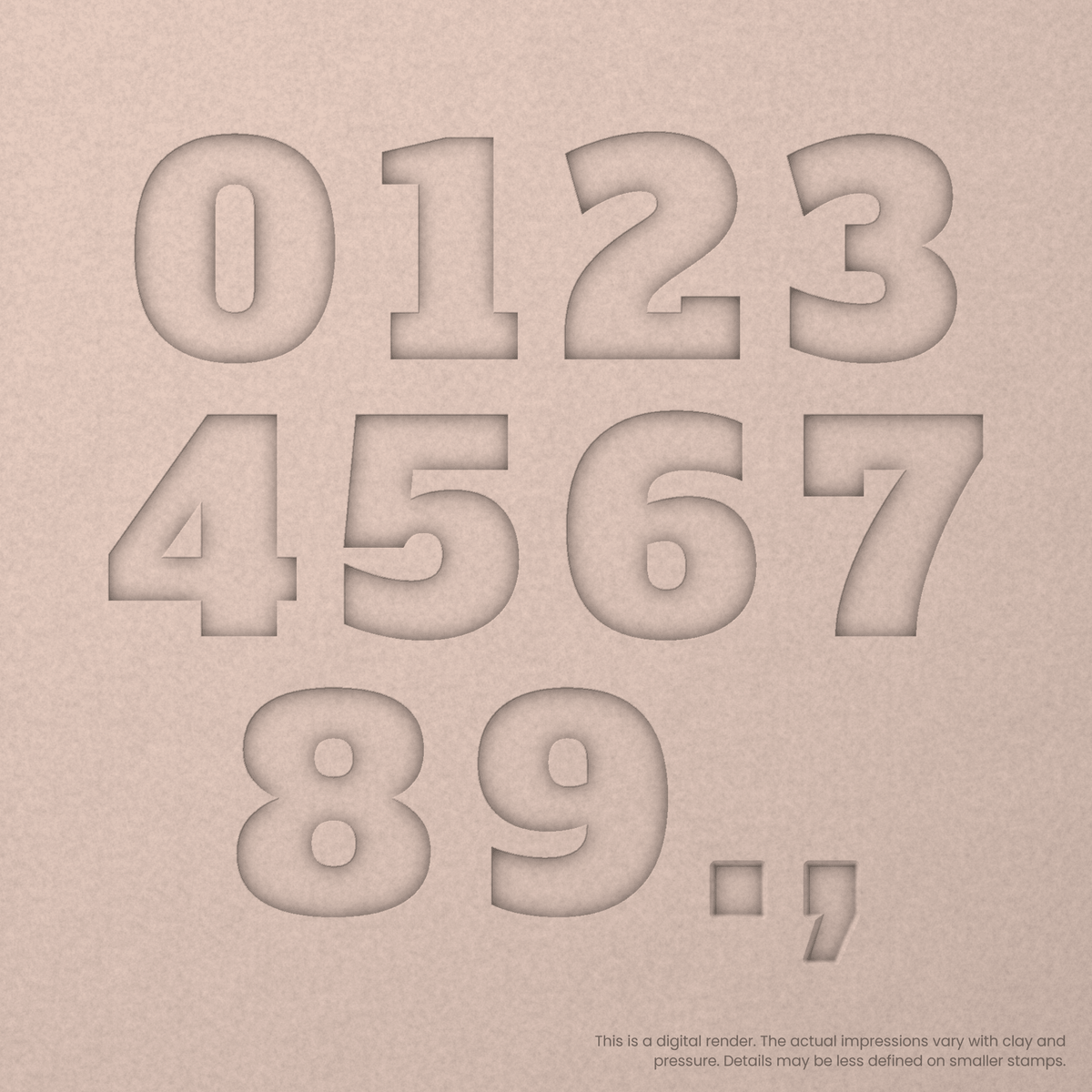 Alfa Slab One | Font Rail Stamp Sets | Letters, Numbers, and Symbols