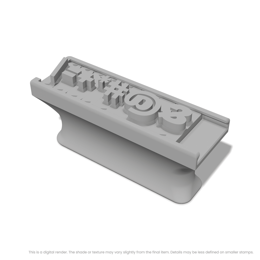 Alfa Slab One | Font Rail Stamp Sets | Letters, Numbers, and Symbols