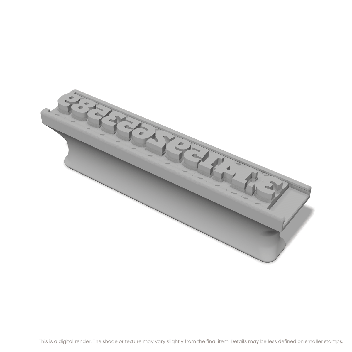 Alfa Slab One | Font Rail Stamp Sets | Letters, Numbers, and Symbols