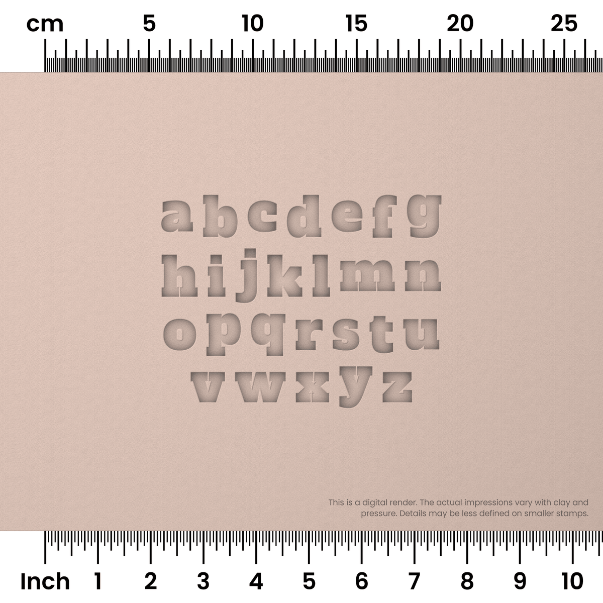 Alfa Slab One | Lowercase | Alphabet Stamp Sets