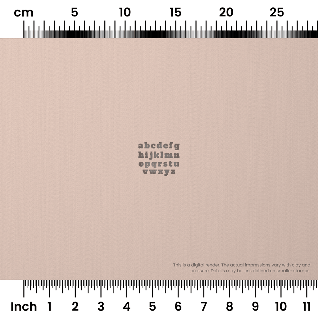 Alfa Slab One | Lowercase | Alphabet Stamp Sets