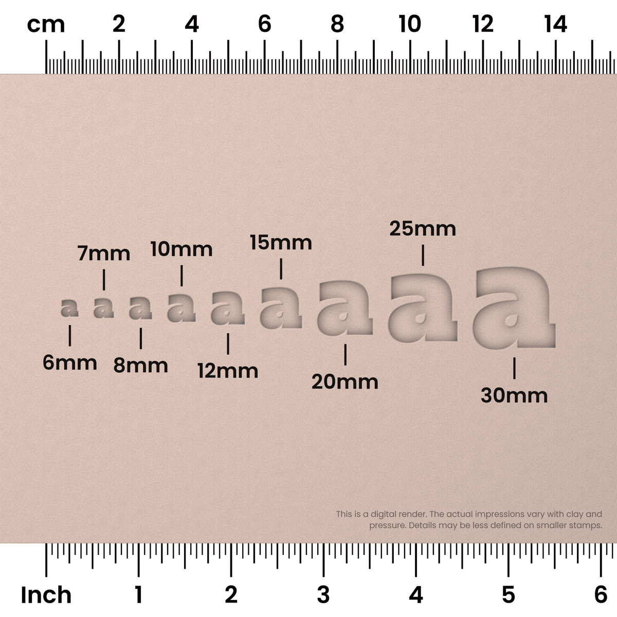 Alfa Slab One | Lowercase | Alphabet Stamp Sets
