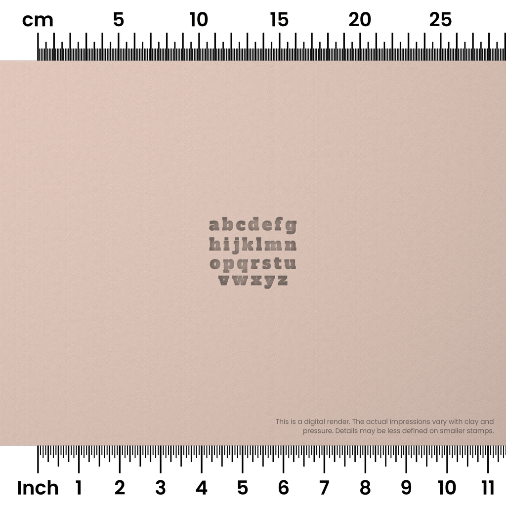 Alfa Slab One | Lowercase | Alphabet Stamp Sets