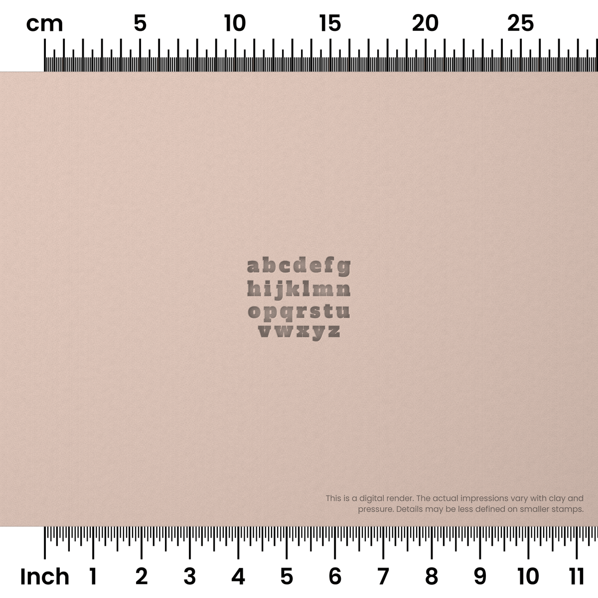 Alfa Slab One | Lowercase | Alphabet Stamp Sets