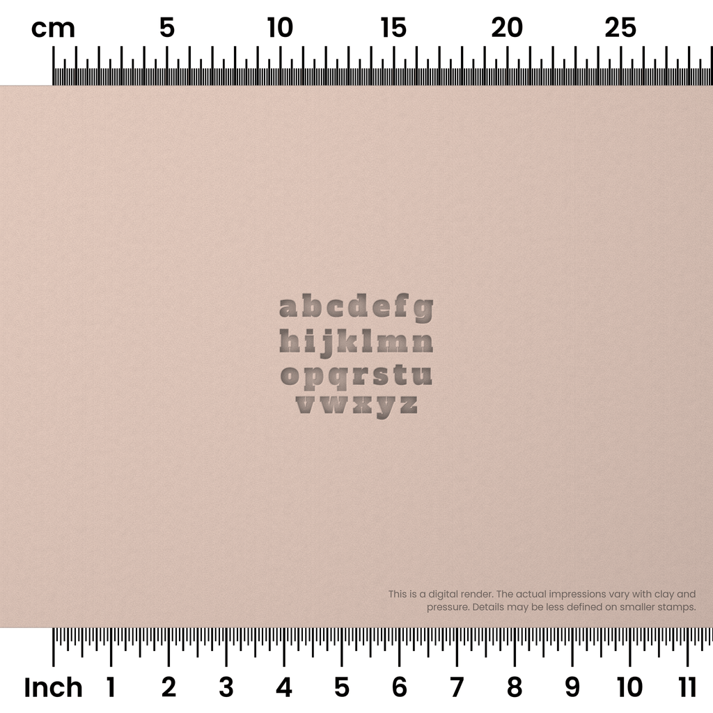 Alfa Slab One | Lowercase | Alphabet Stamp Sets