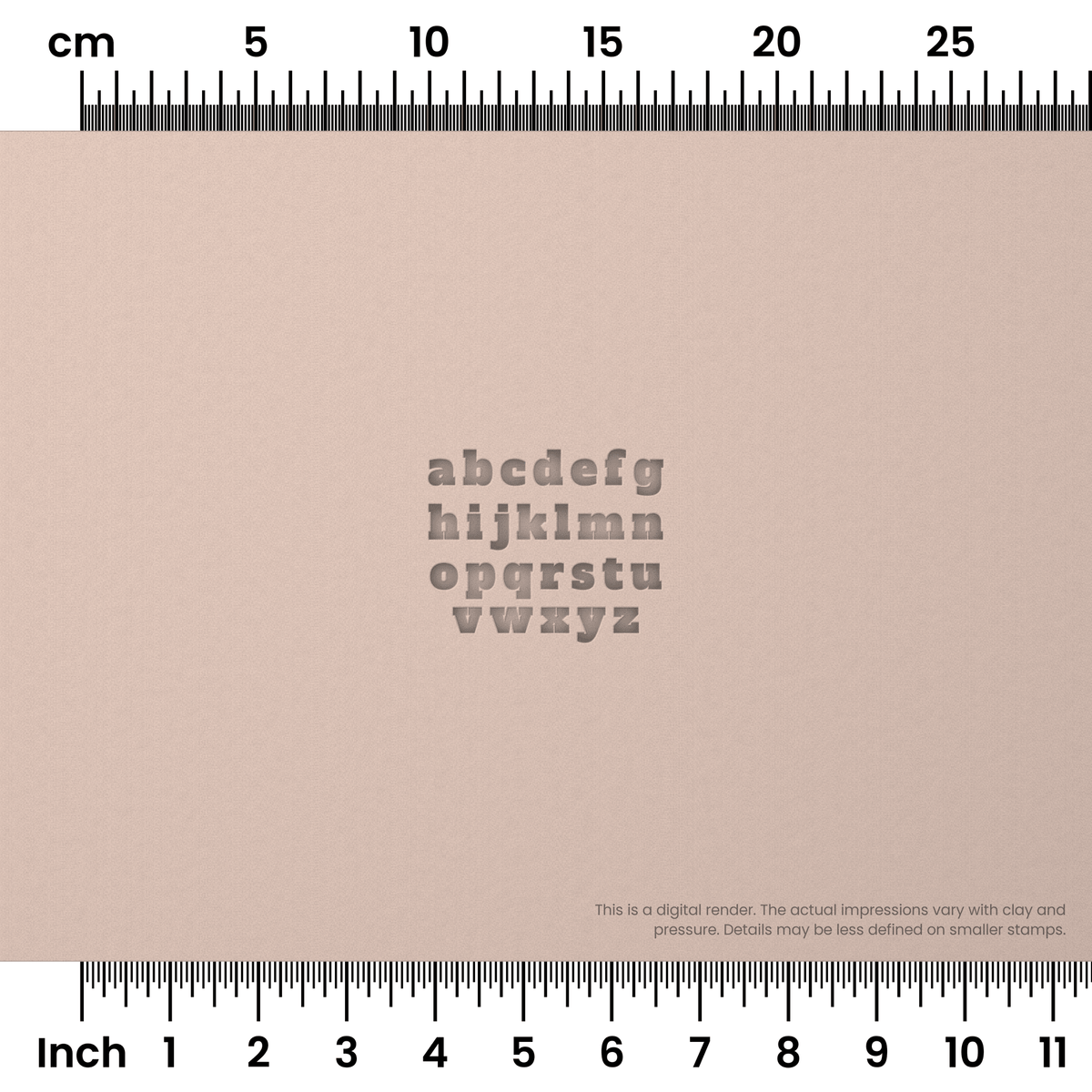 Alfa Slab One | Lowercase | Alphabet Stamp Sets