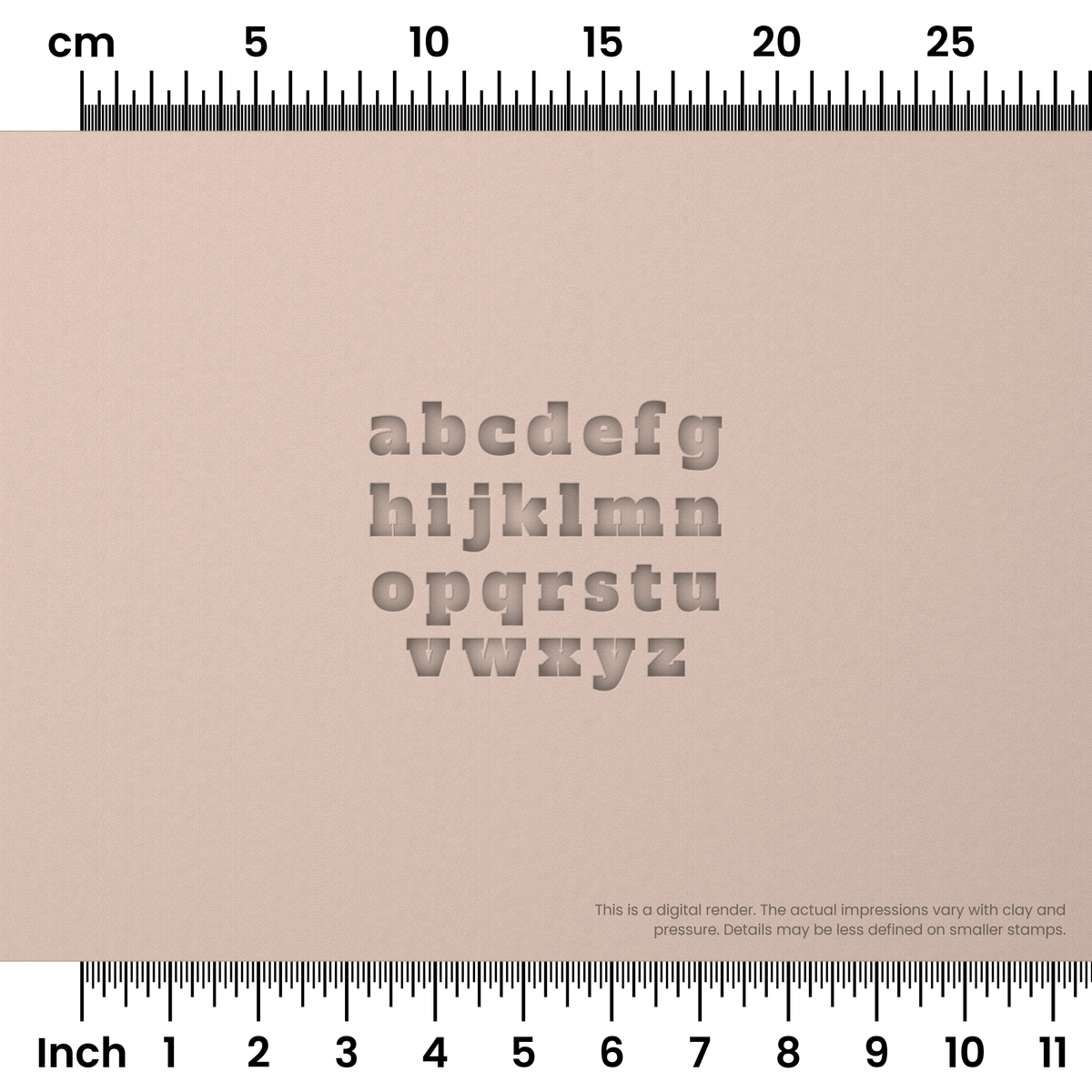 Alfa Slab One | Lowercase | Alphabet Stamp Sets