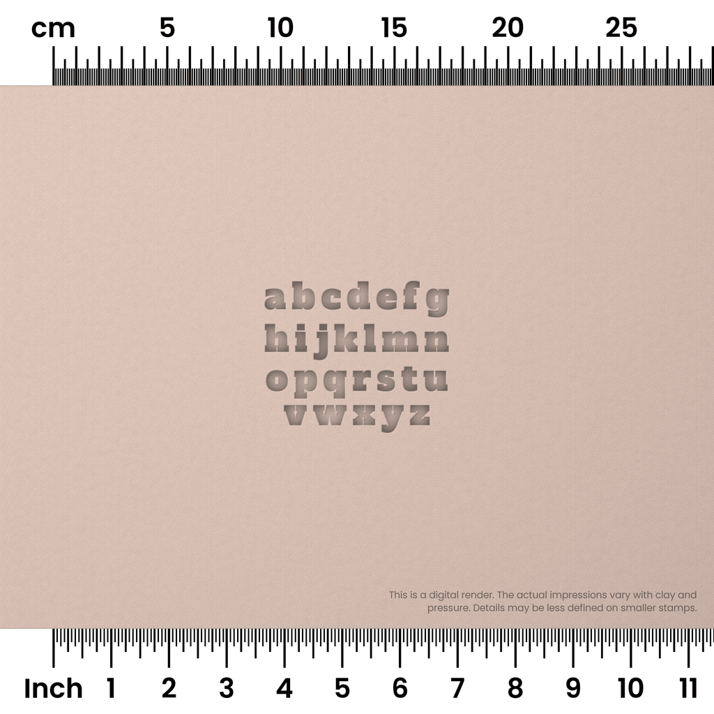 Alfa Slab One | Lowercase | Alphabet Stamp Sets