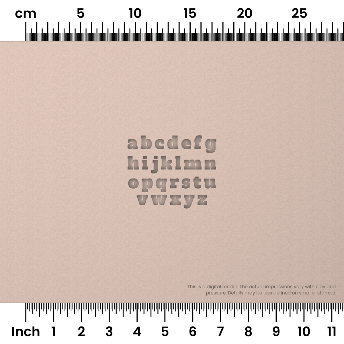 Alfa Slab One | Lowercase | Alphabet Stamp Sets