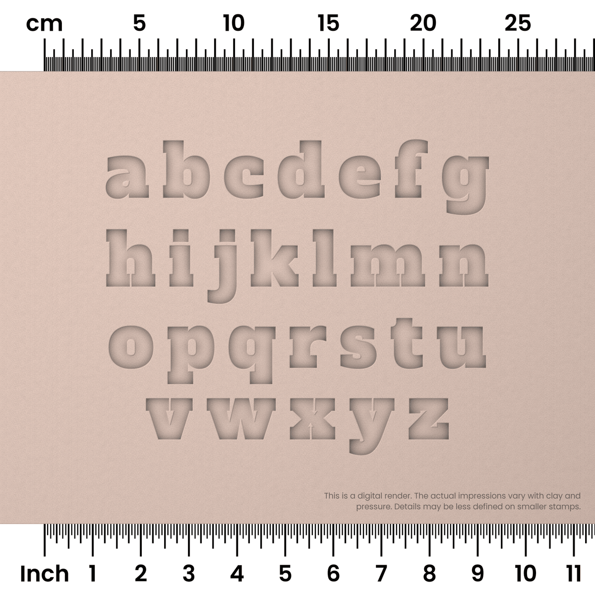 Alfa Slab One | Lowercase | Alphabet Stamp Sets