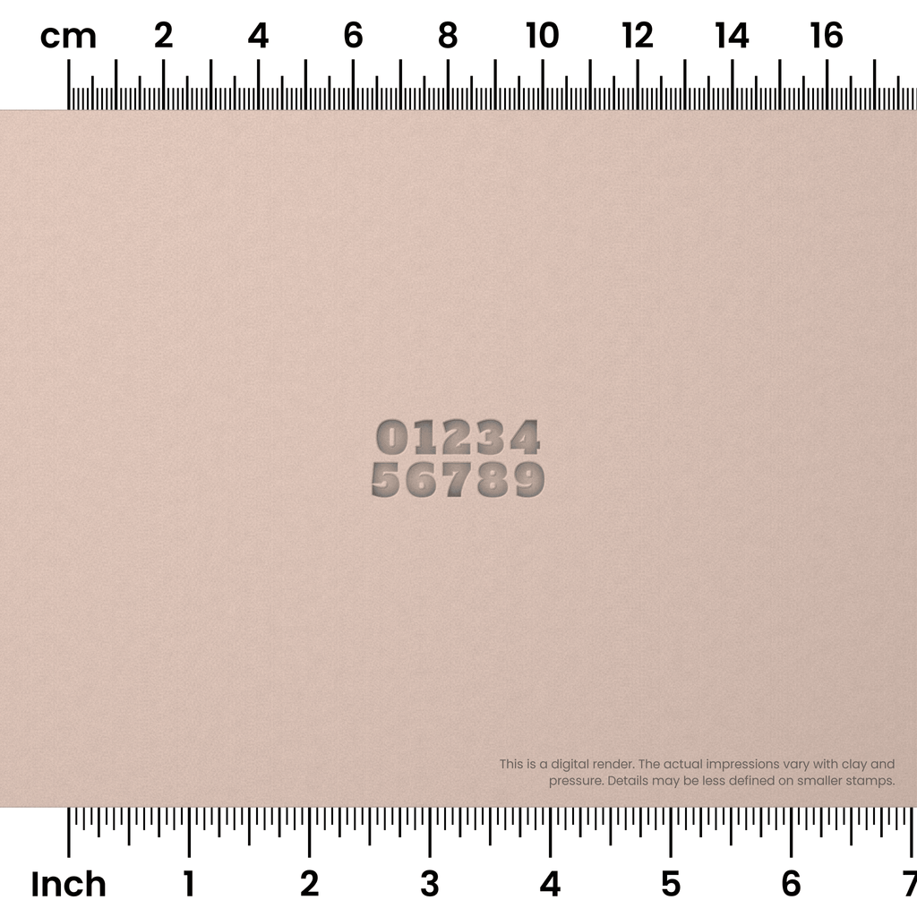 Alfa Slab One | Number Stamp Sets