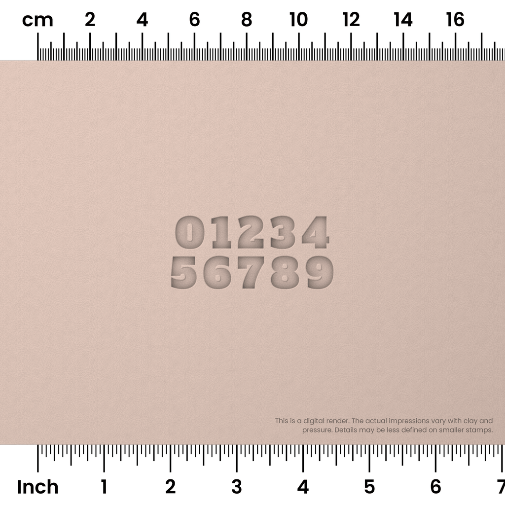 Alfa Slab One | Number Stamp Sets