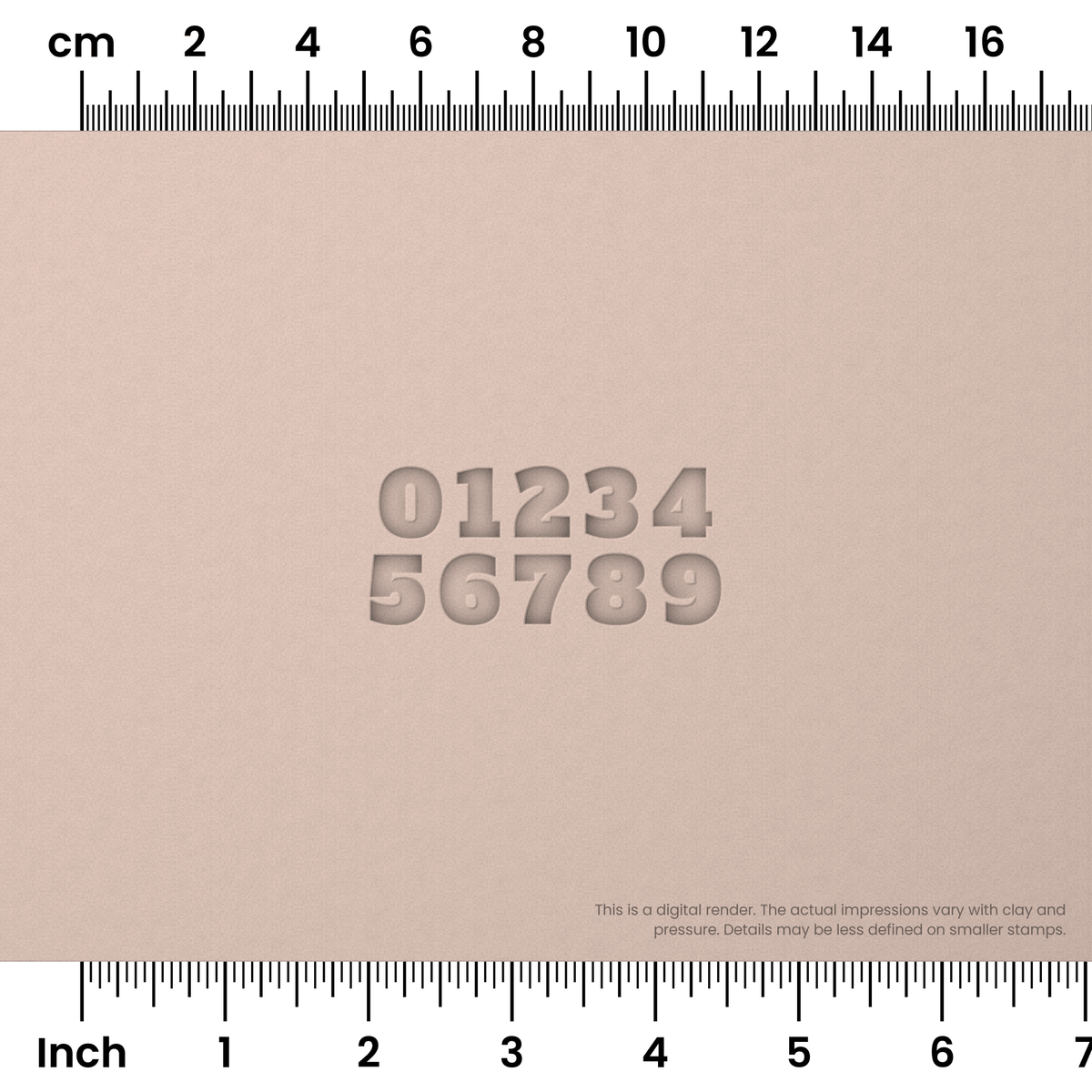 Alfa Slab One | Number Stamp Sets