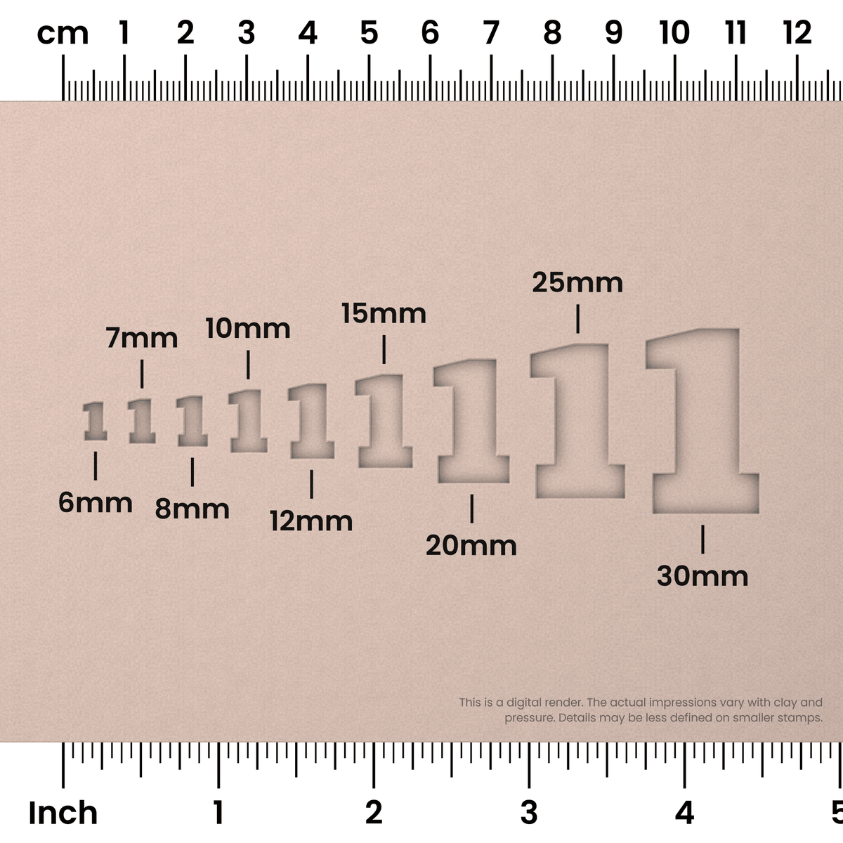 Alfa Slab One | Number Stamp Sets