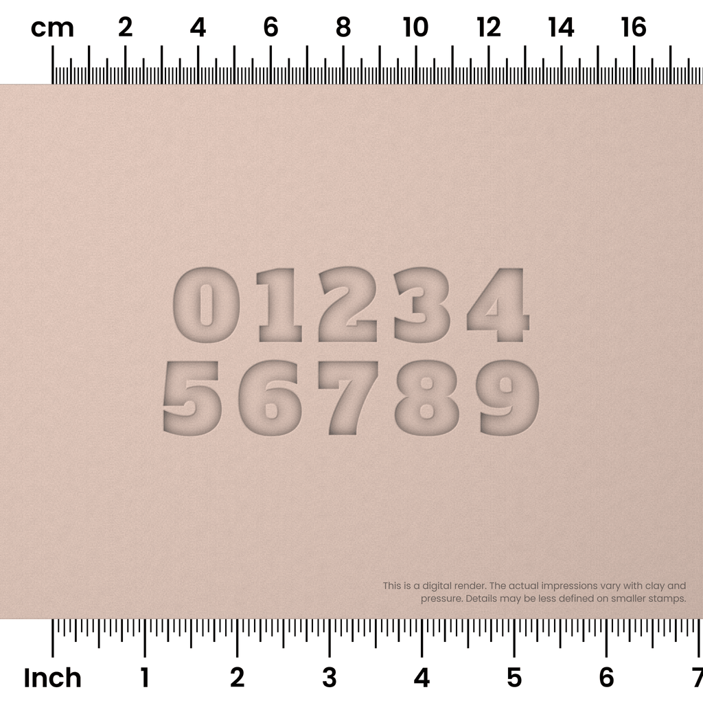 Alfa Slab One | Number Stamp Sets