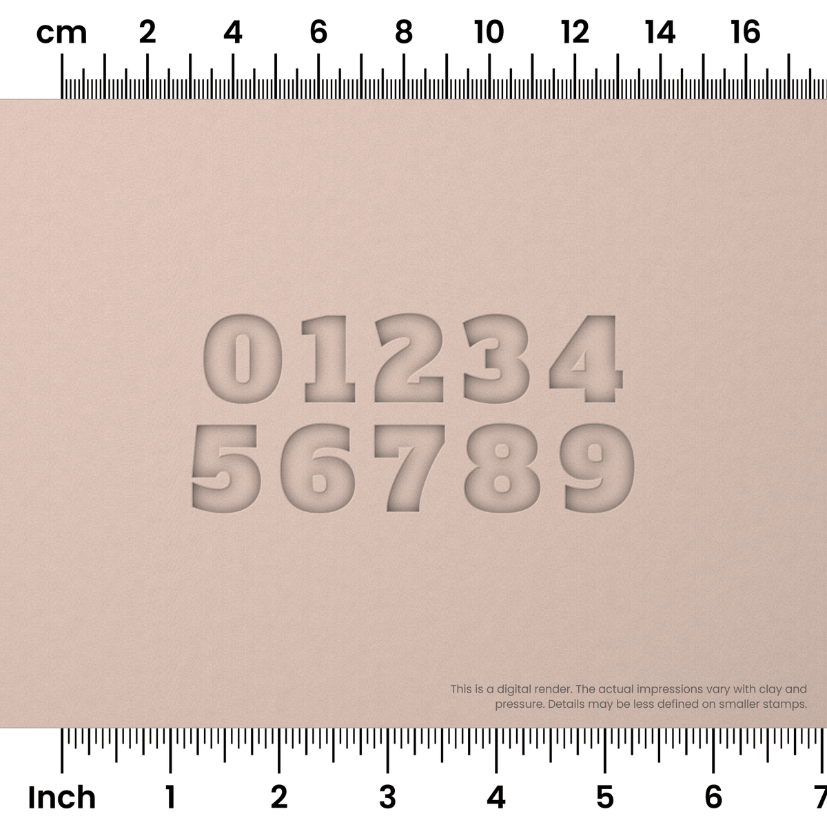 Alfa Slab One | Number Stamp Sets