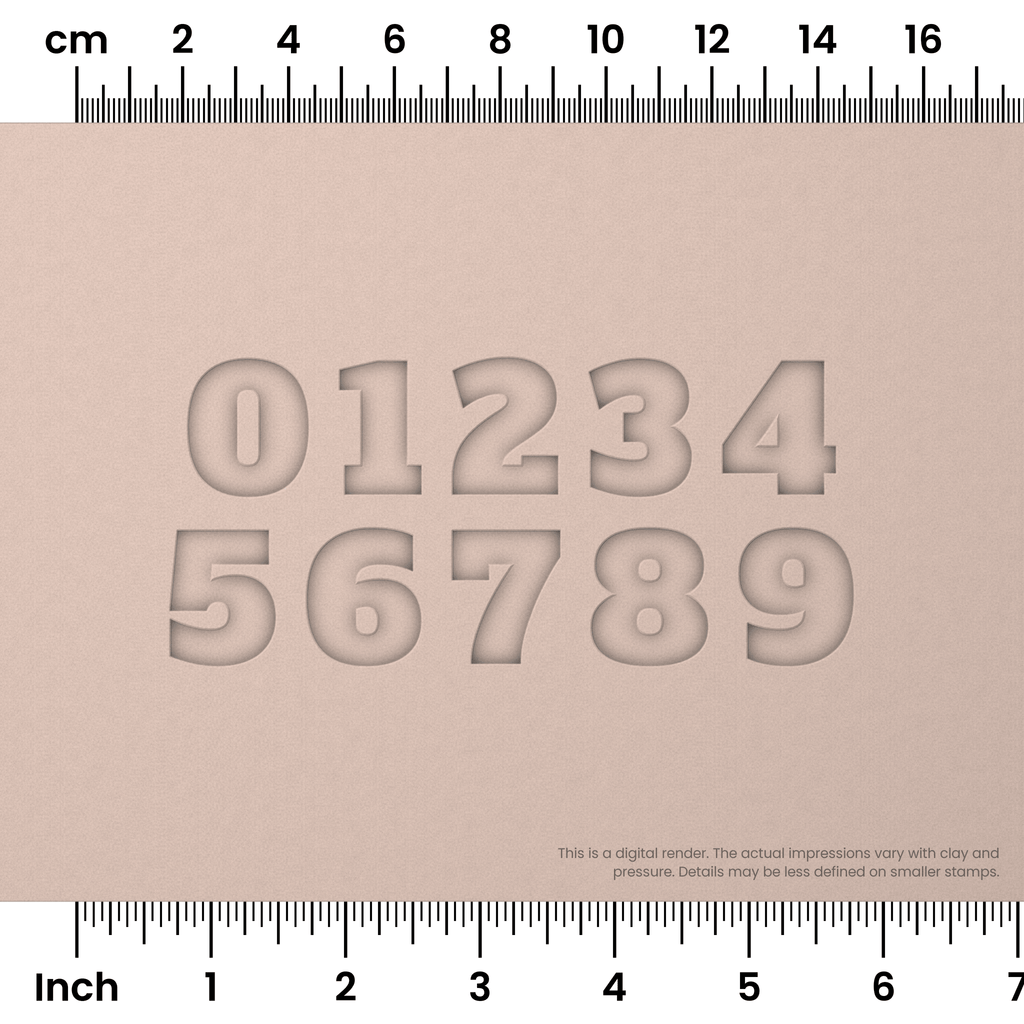 Alfa Slab One | Number Stamp Sets
