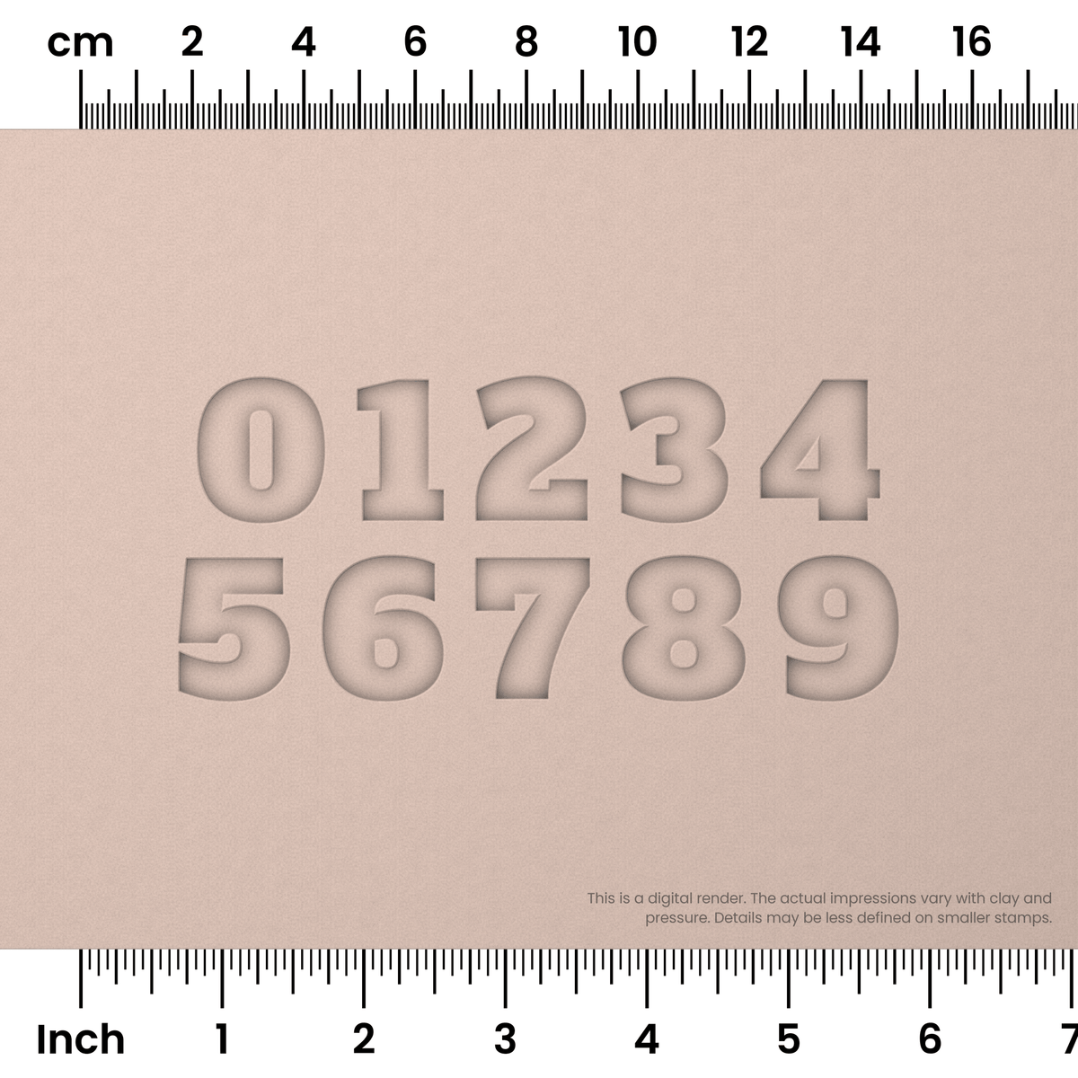 Alfa Slab One | Number Stamp Sets