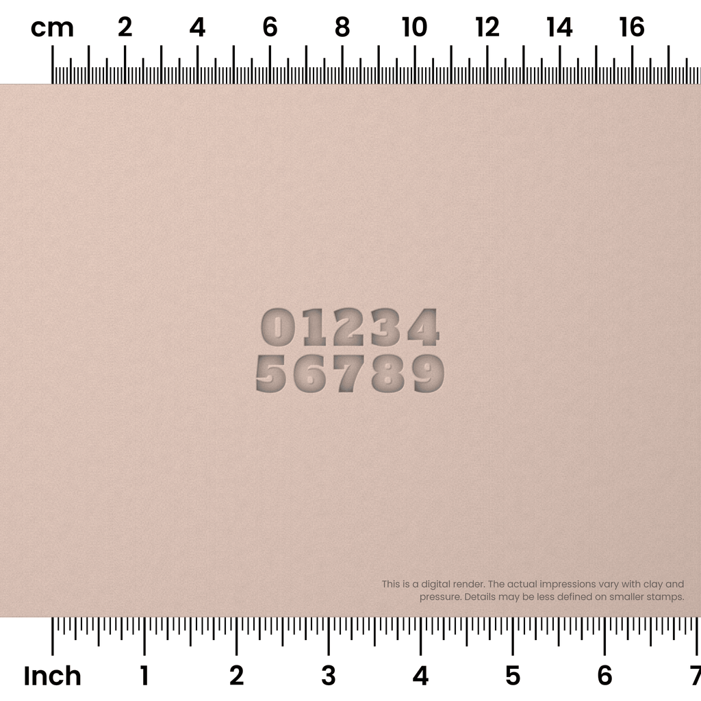 Alfa Slab One | Number Stamp Sets