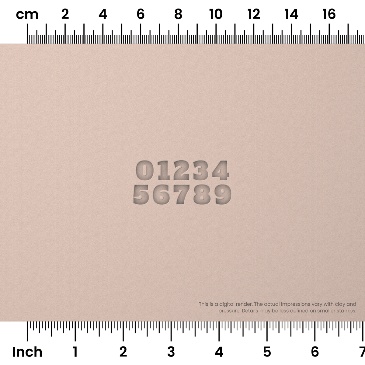 Alfa Slab One | Number Stamp Sets