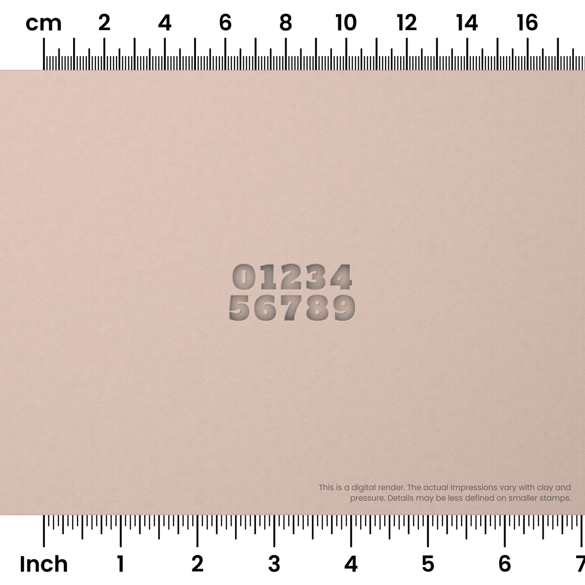 Alfa Slab One | Number Stamp Sets