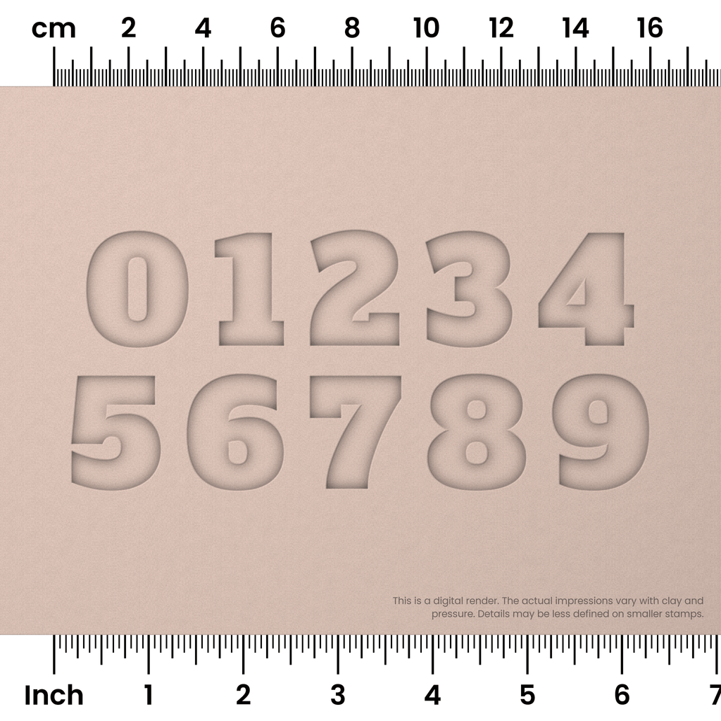 Alfa Slab One | Number Stamp Sets