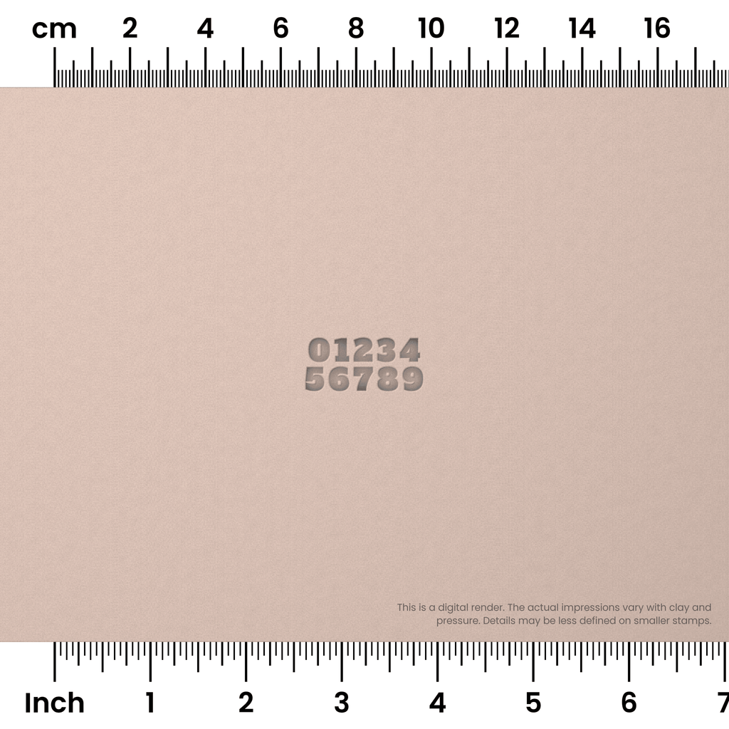 Alfa Slab One | Number Stamp Sets