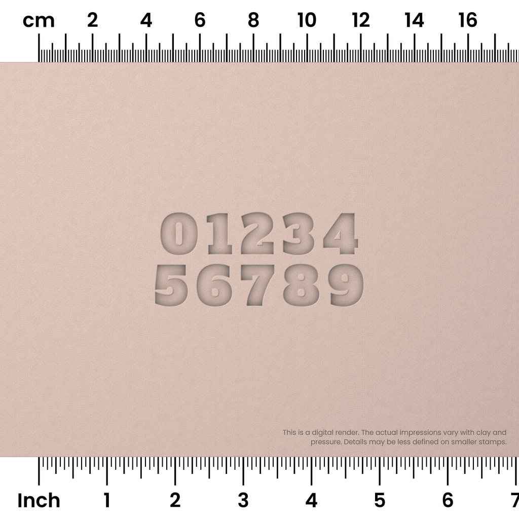 Alfa Slab One | Number Stamp Sets