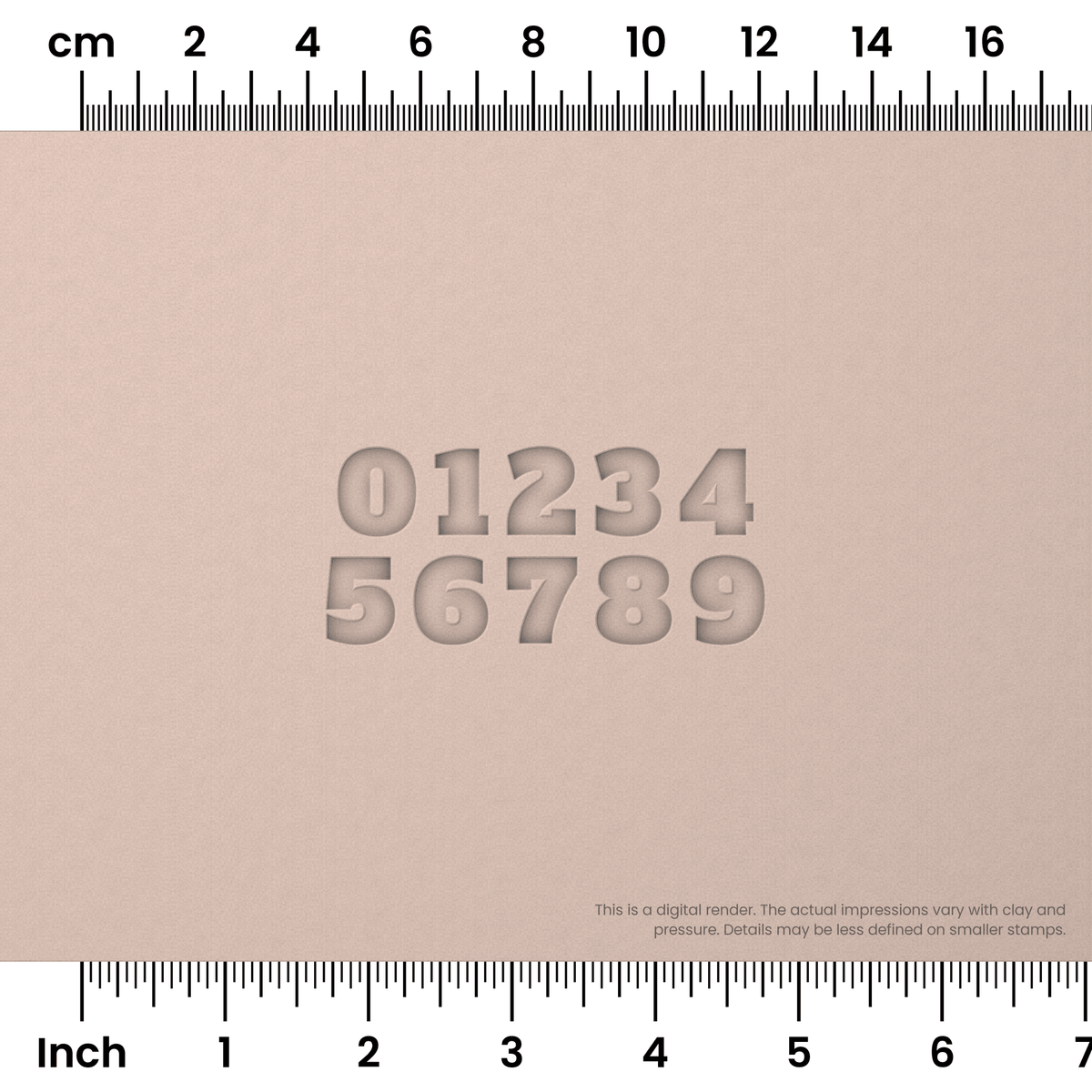 Alfa Slab One | Number Stamp Sets