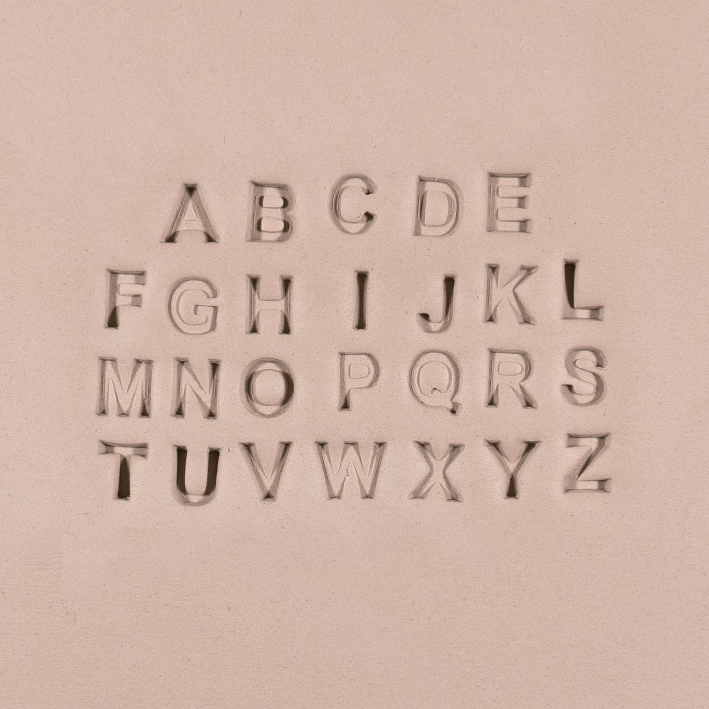 Alphabet Stamp Set | All Caps | Arial Bold Font | 7mm Width