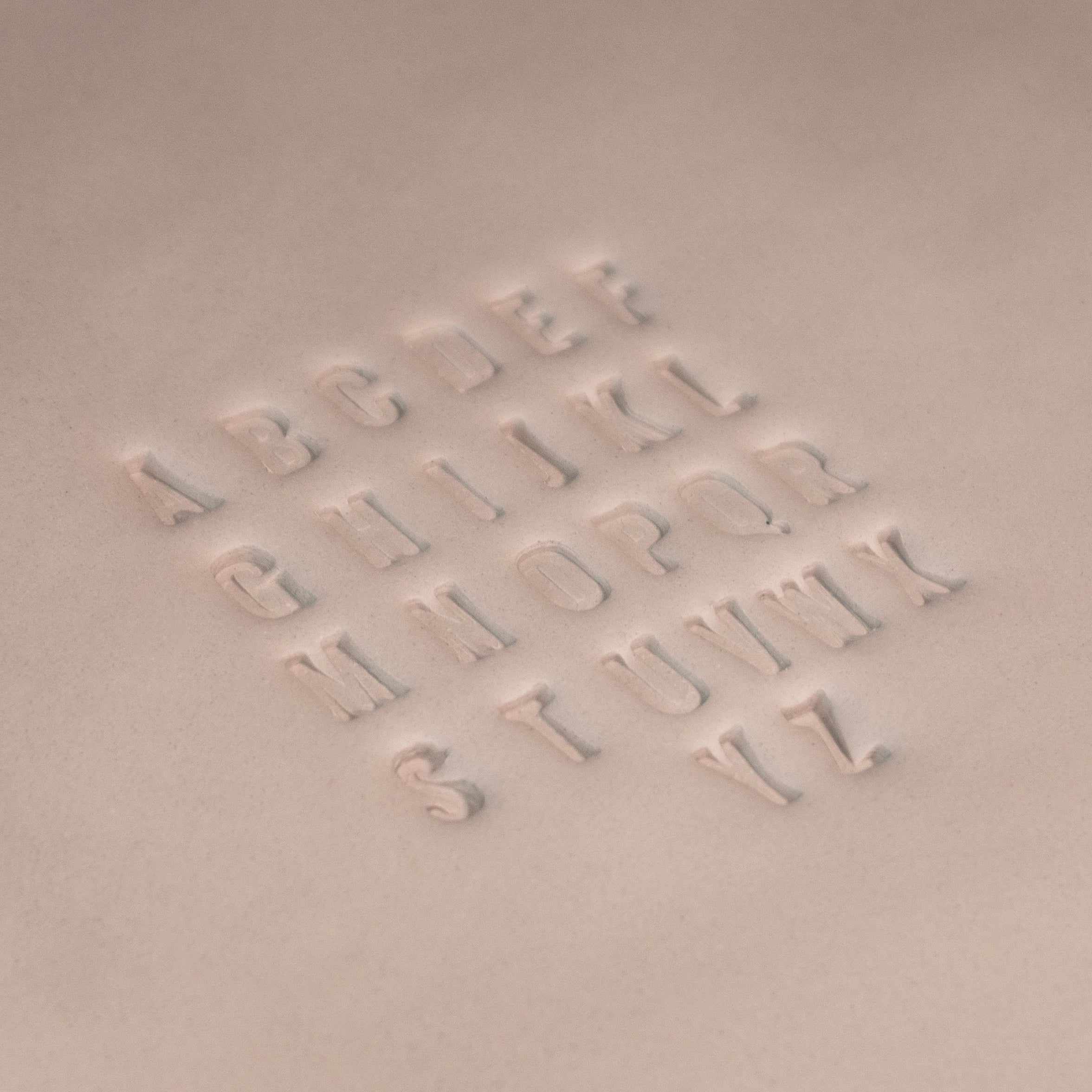 Alphabet Stamp Set | All Caps | Oswald Bold Font | 7mm Width