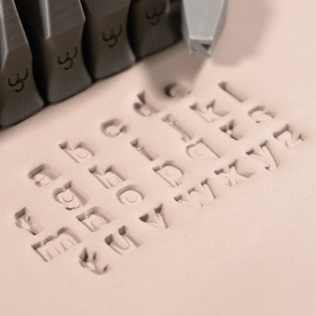 Alphabet Stamp Set | Lowercase | Arial Bold Font | 7mm Width