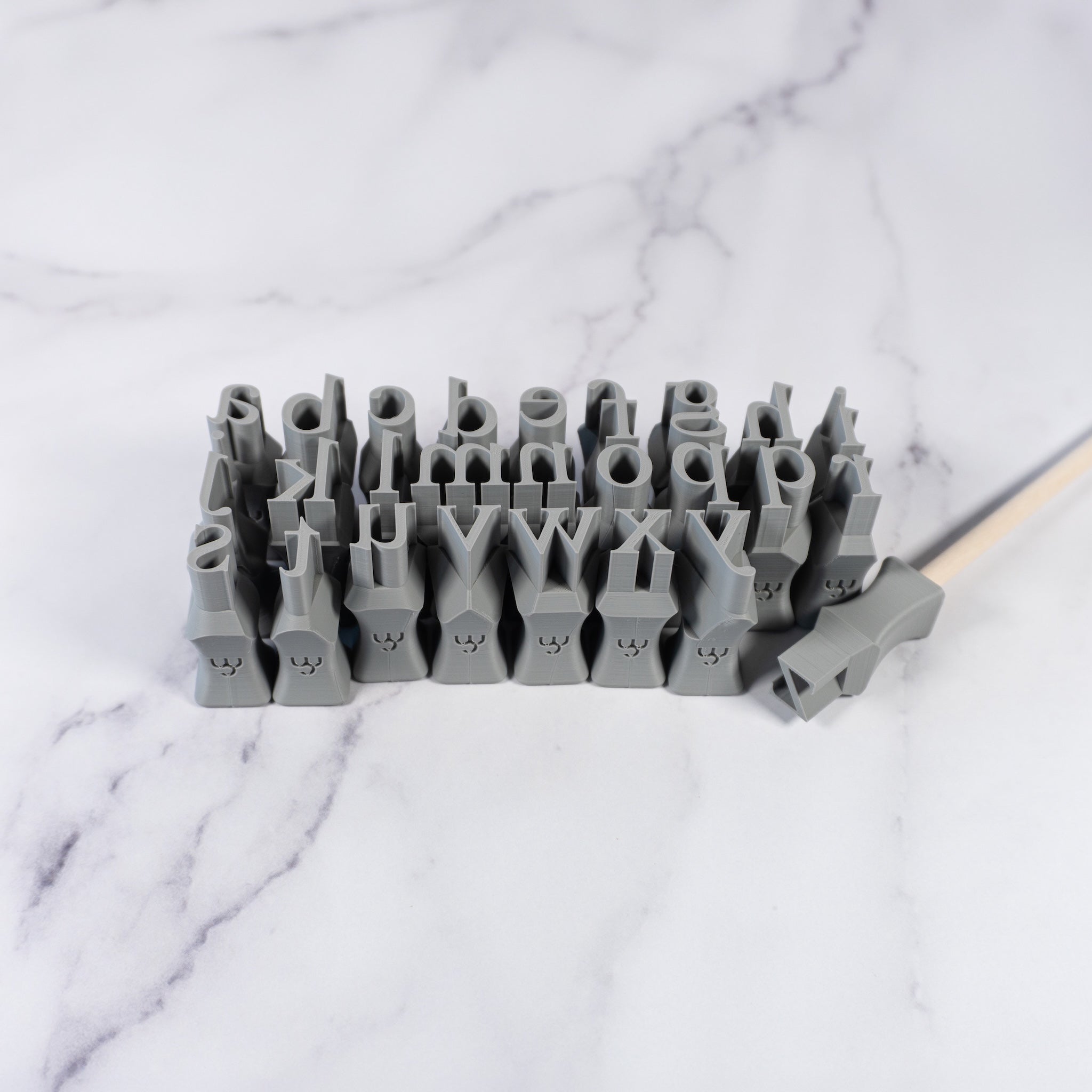 Alphabet Stamp Set | Lowercase | Times New Roman Font
