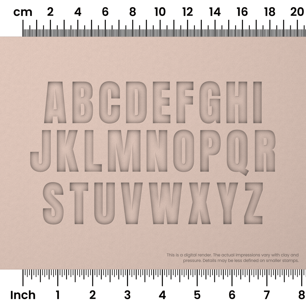 Anton | All Caps | Alphabet Stamp Sets