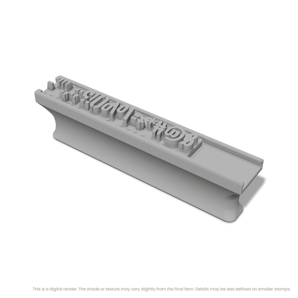 Anton Regular | Font Rail Stamp Sets | Letters, Numbers, and Symbols