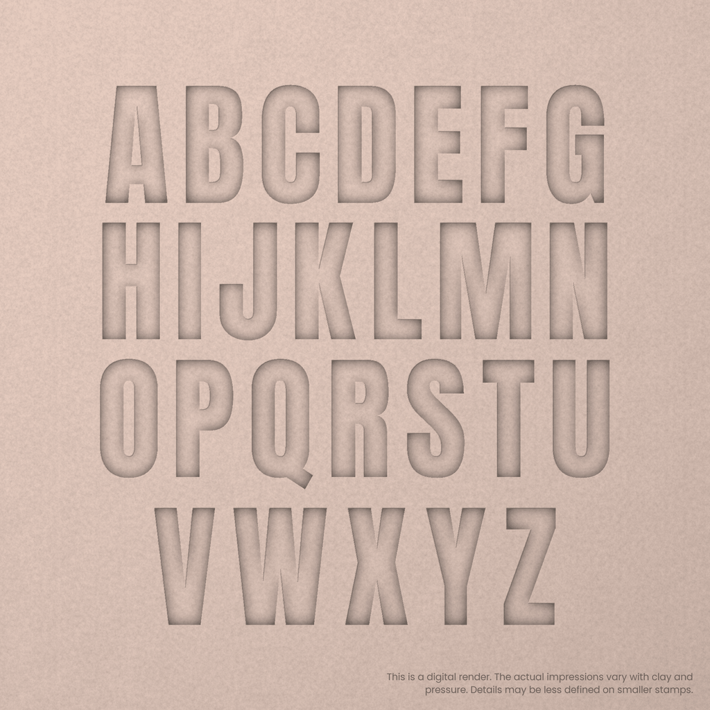Anton Regular | Font Rail Stamp Sets | Letters, Numbers, and Symbols