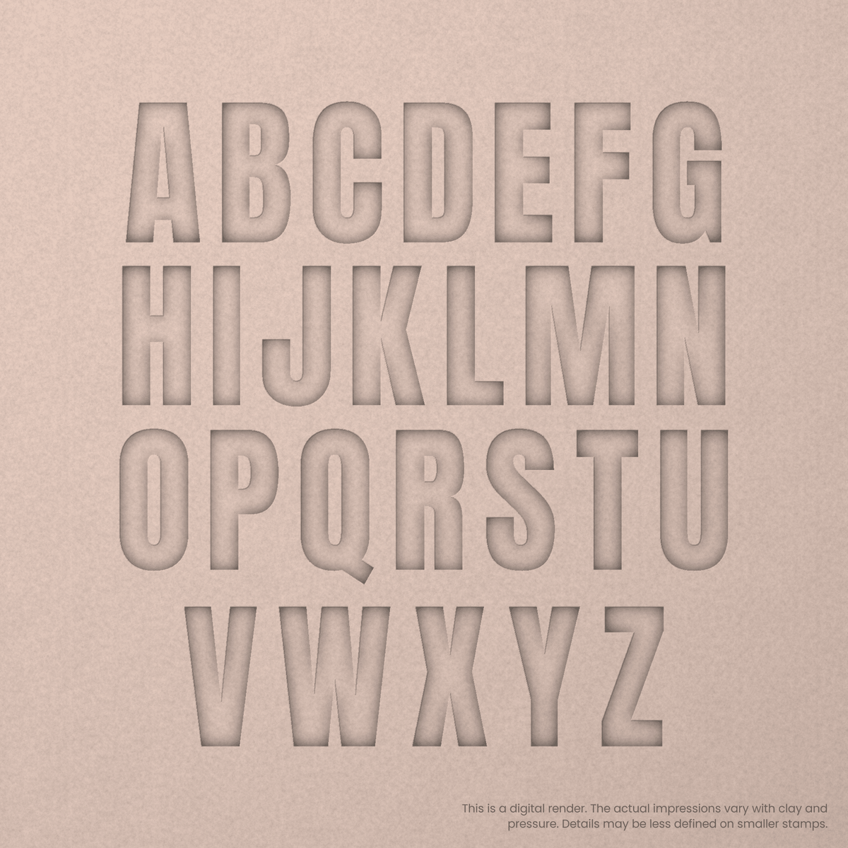Anton Regular | Font Rail Stamp Sets | Letters, Numbers, and Symbols