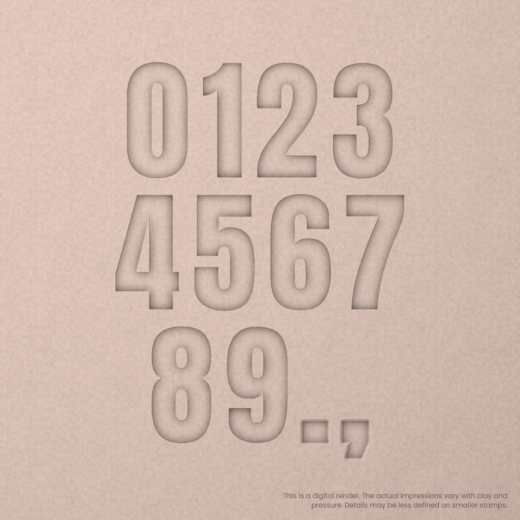Anton Regular | Font Rail Stamp Sets | Letters, Numbers, and Symbols