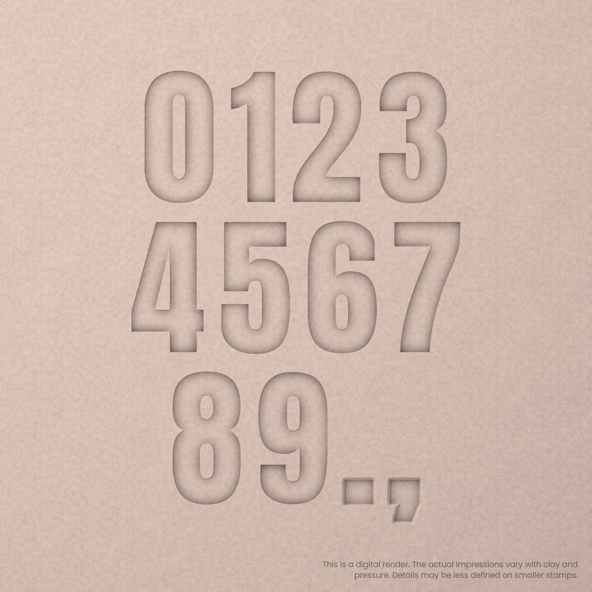 Anton Regular | Font Rail Stamp Sets | Letters, Numbers, and Symbols
