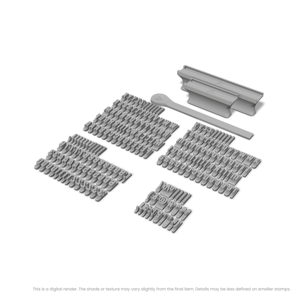 Anton Regular | Font Rail Stamp Sets | Letters, Numbers, and Symbols