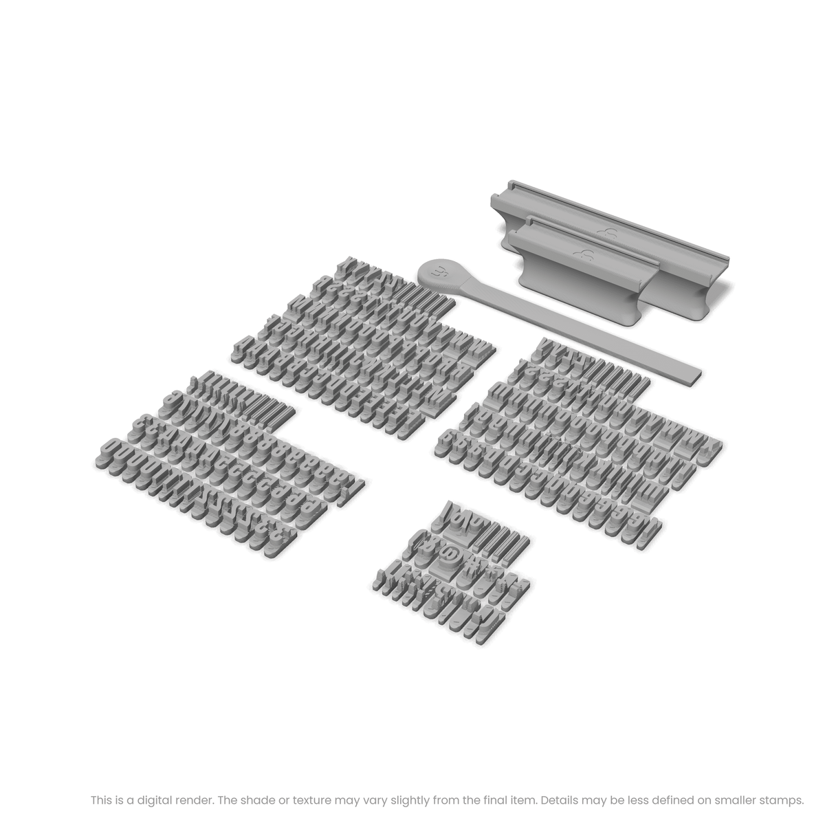 Anton Regular | Font Rail Stamp Sets | Letters, Numbers, and Symbols