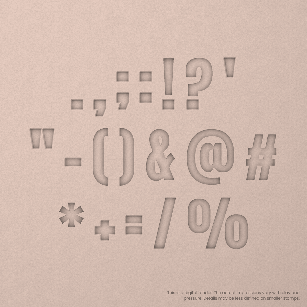 Anton Regular | Font Rail Stamp Sets | Letters, Numbers, and Symbols