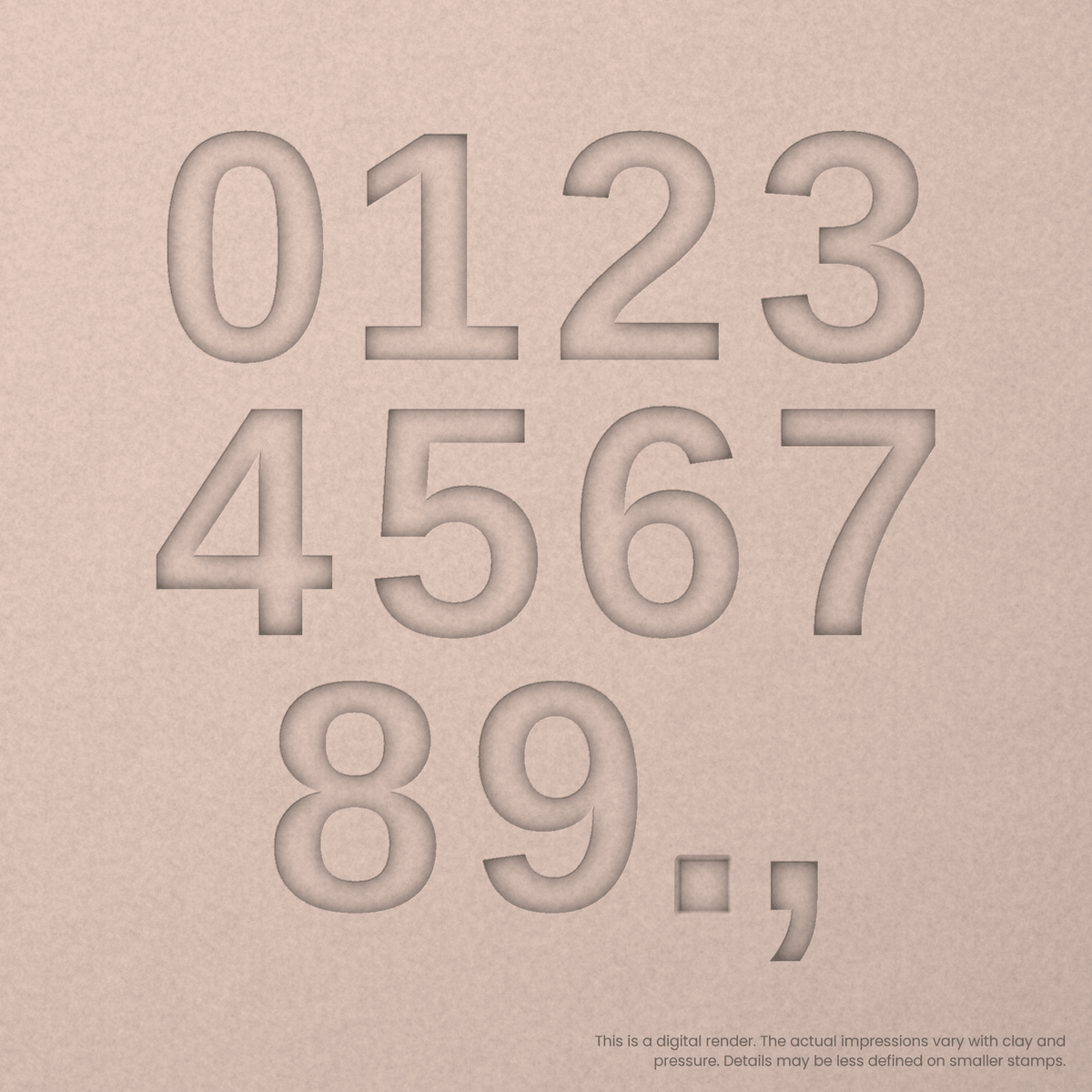 Arimo | Font Rail Stamp Sets | Letters, Numbers, and Symbols