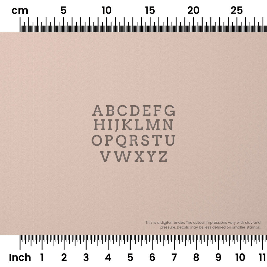 Arvo | All Caps | Alphabet Stamp Sets