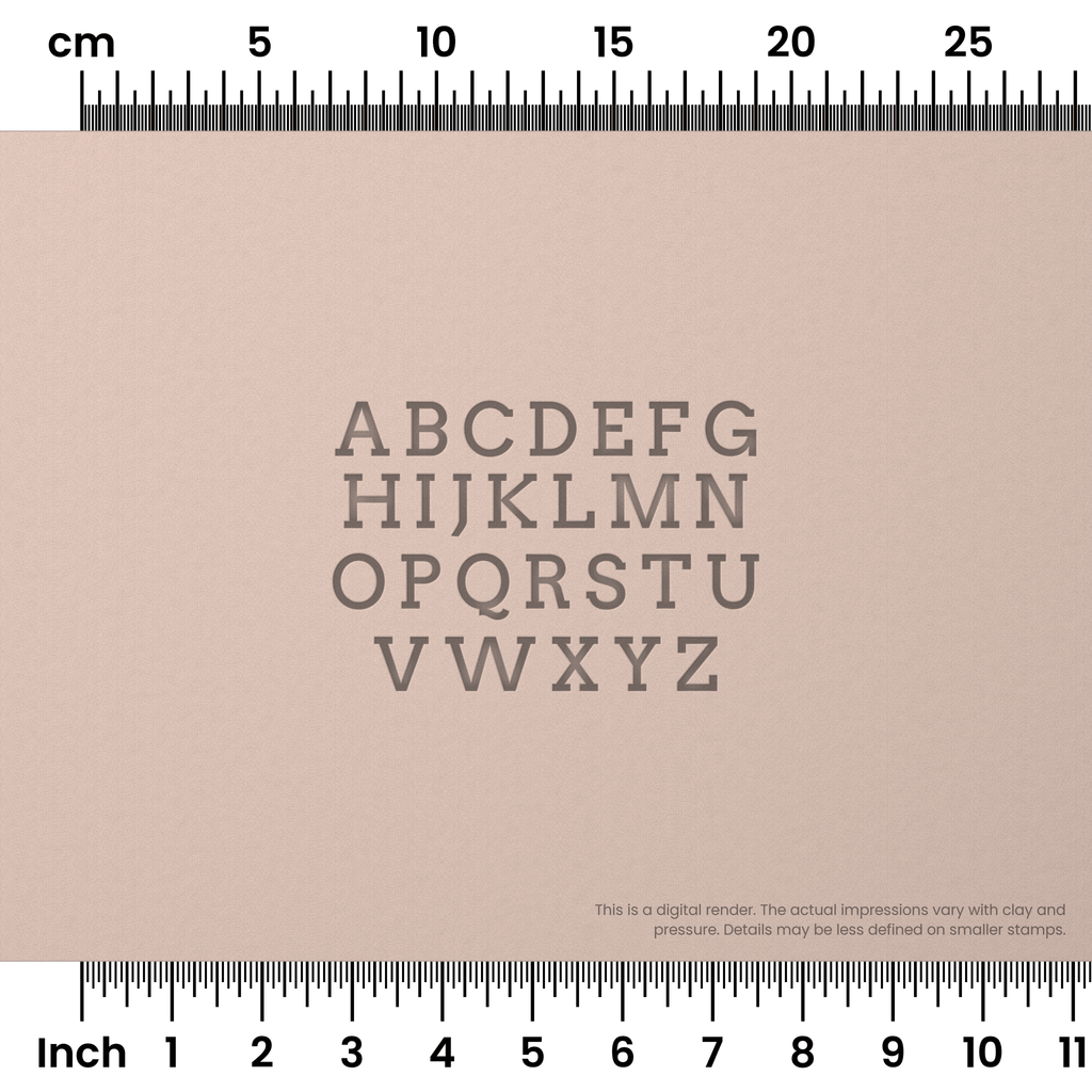 Arvo | All Caps | Alphabet Stamp Sets