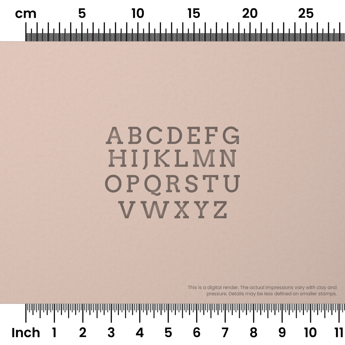 Arvo | All Caps | Alphabet Stamp Sets