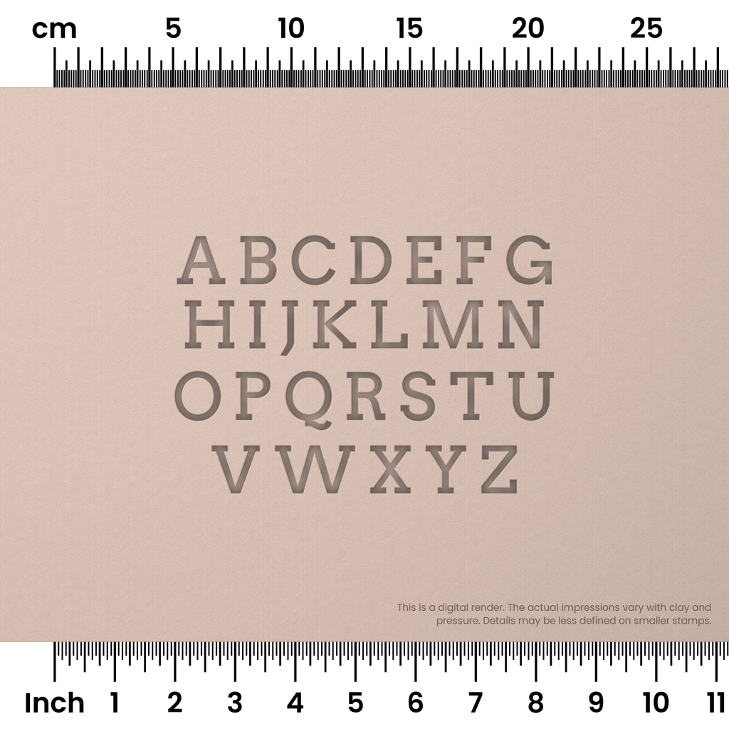 Arvo | All Caps | Alphabet Stamp Sets