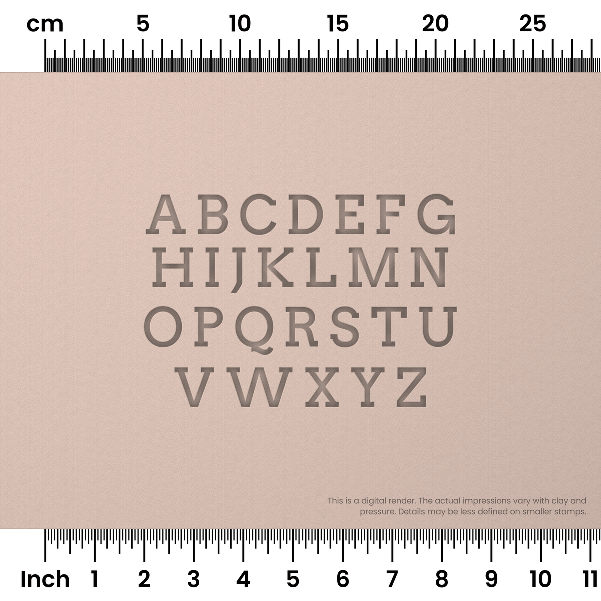 Arvo | All Caps | Alphabet Stamp Sets
