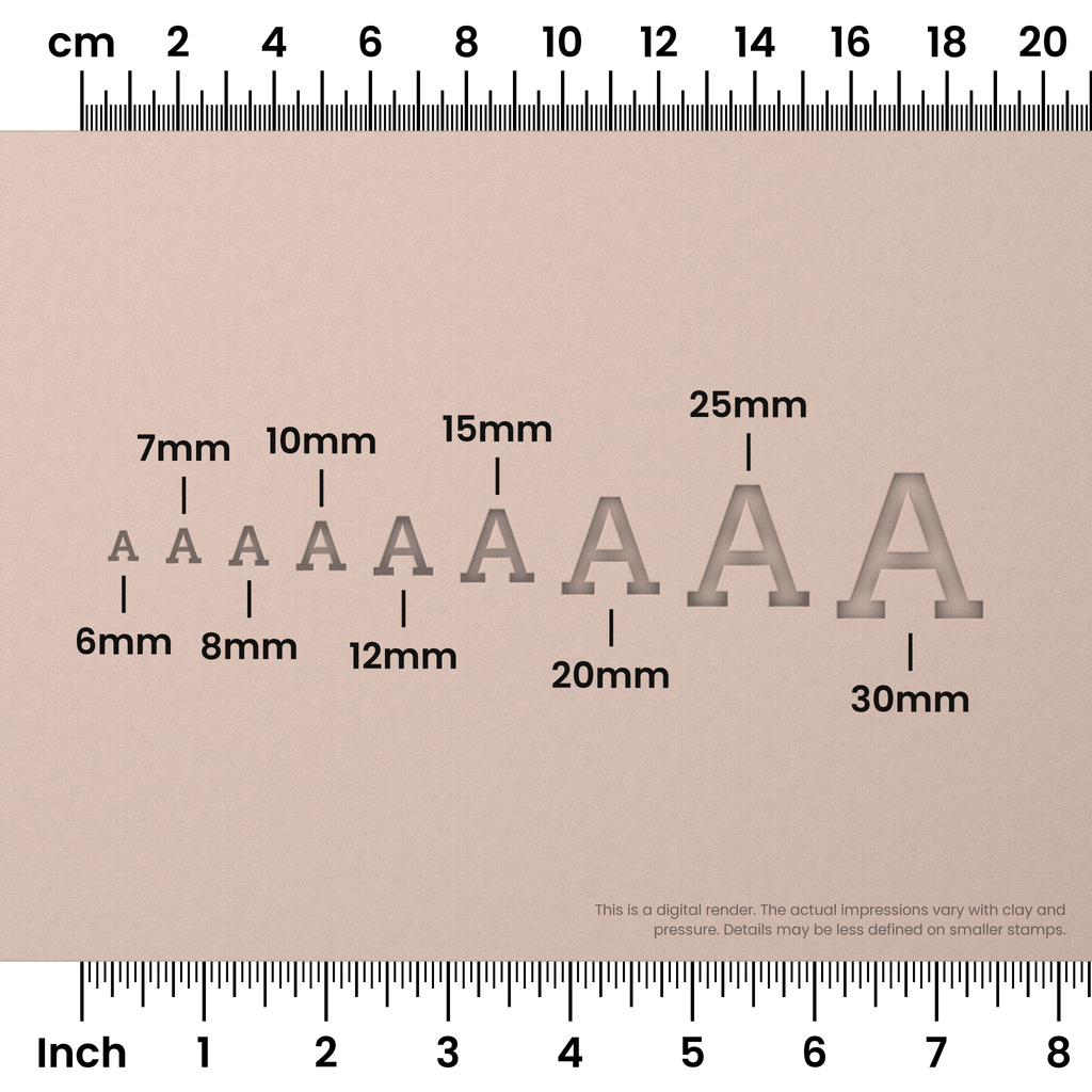 Arvo | All Caps | Alphabet Stamp Sets