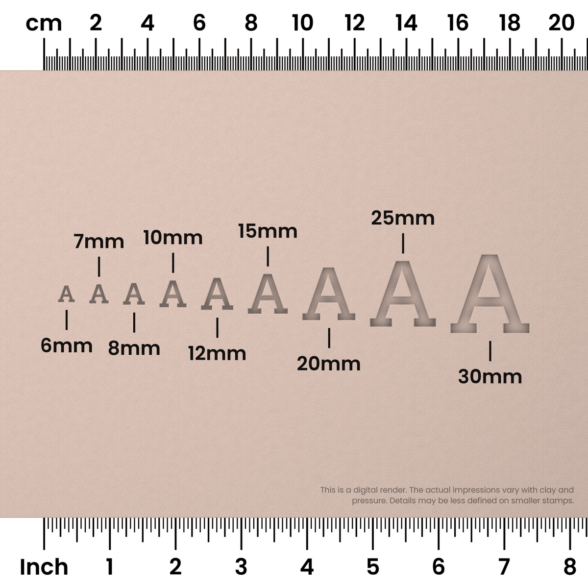 Arvo | All Caps | Alphabet Stamp Sets